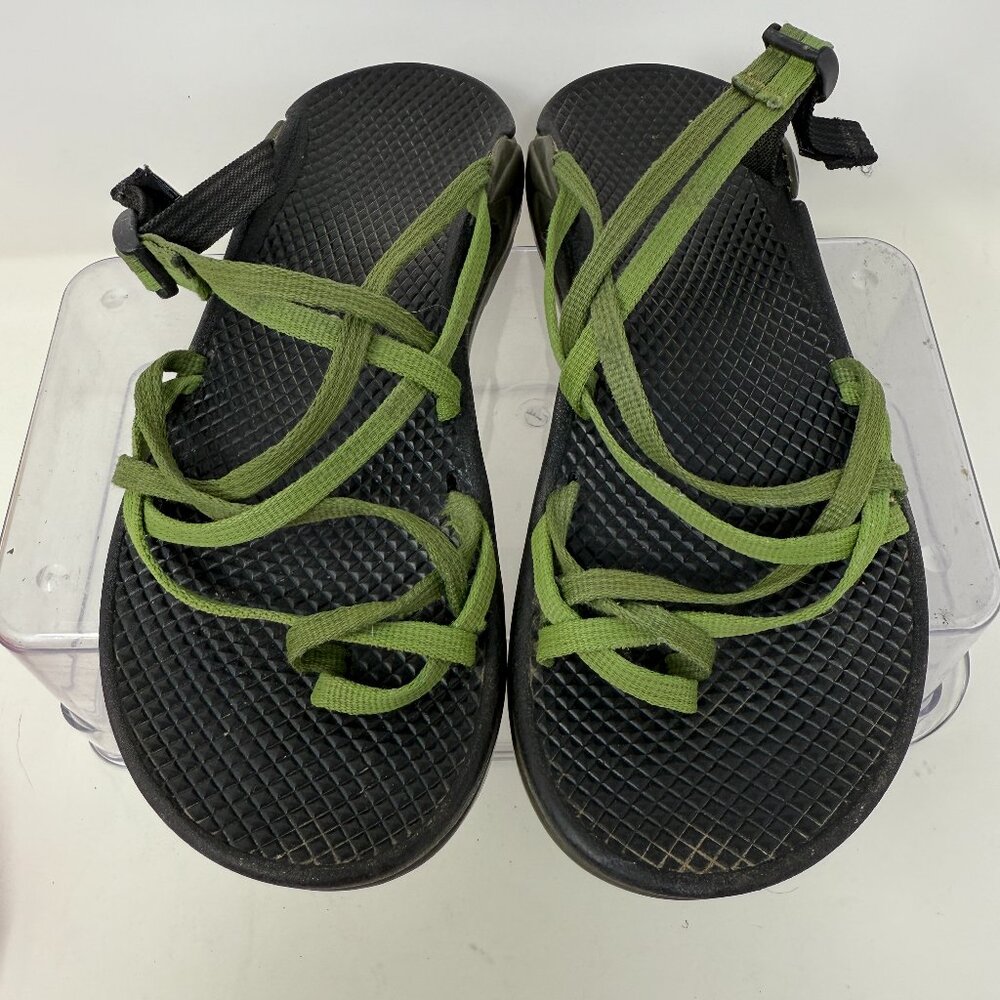 Chaco Women’s ZX/2 Classic  Green Strappy Slide Sandals Backless Size 6